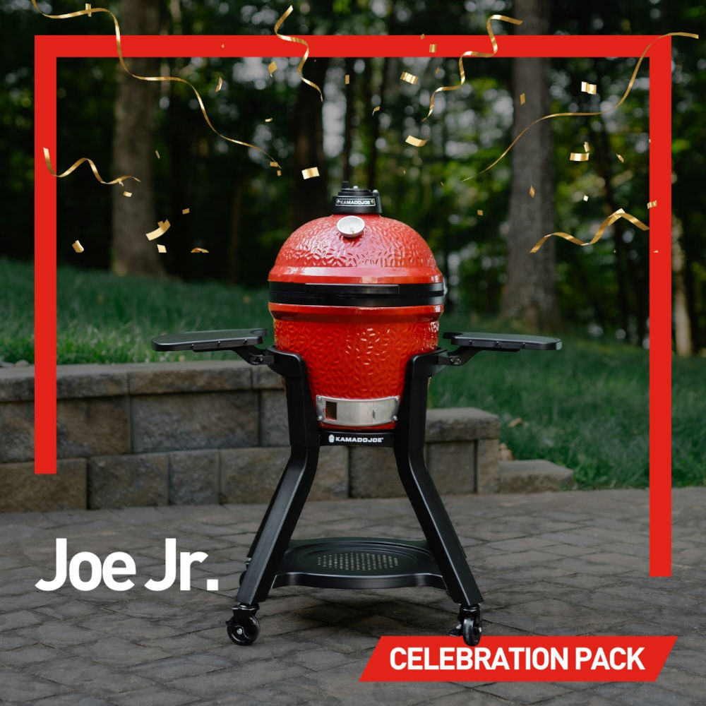 Kamado Joe Jr Celebration Pack - Includes BBQ, Sear Plate, Cover and Cart